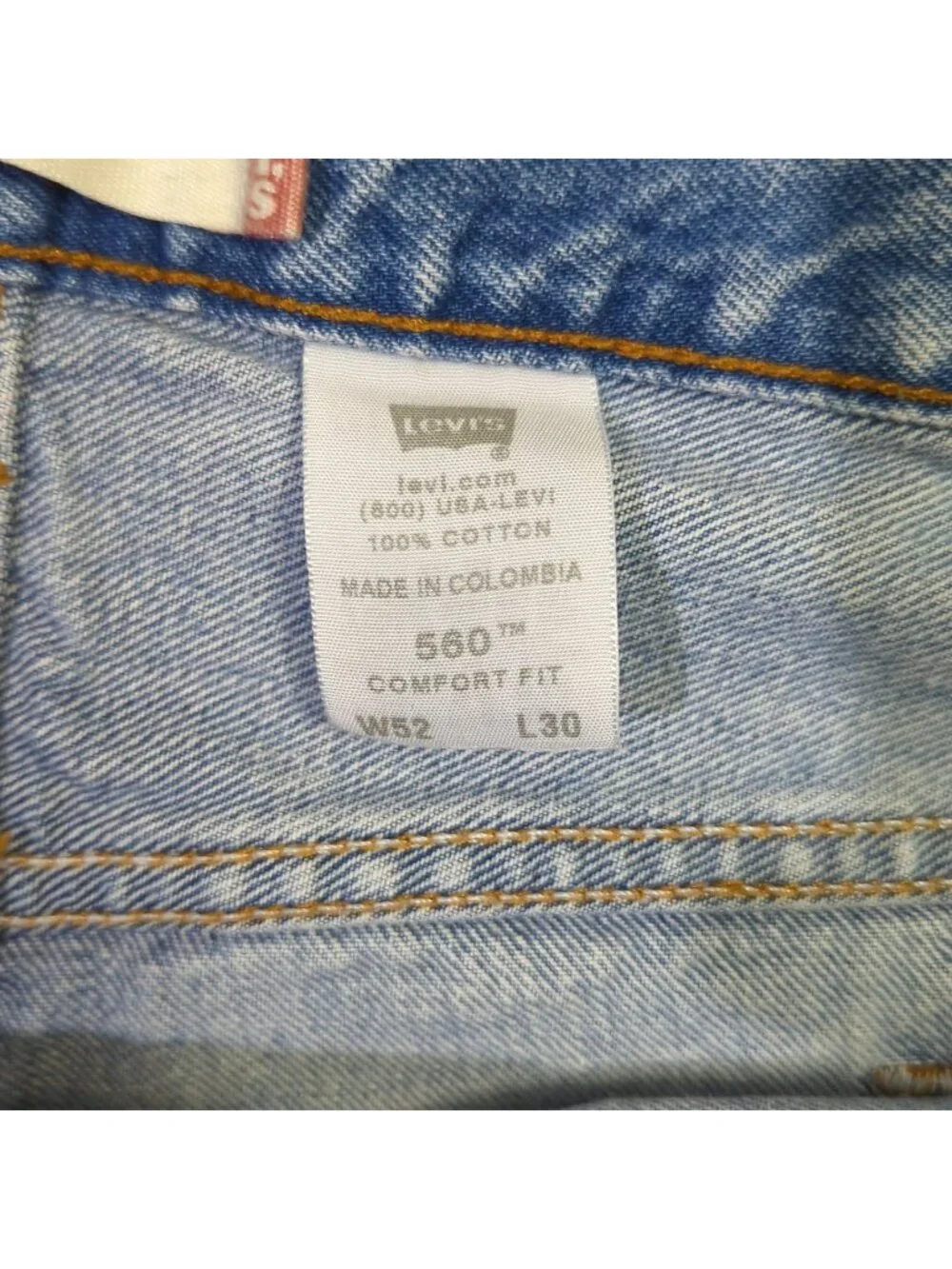 Levi's Jeans Men's 52x30 Fits 50x29 Blue 560 Loose Fit Tapered Leg Denim VTG Y2K